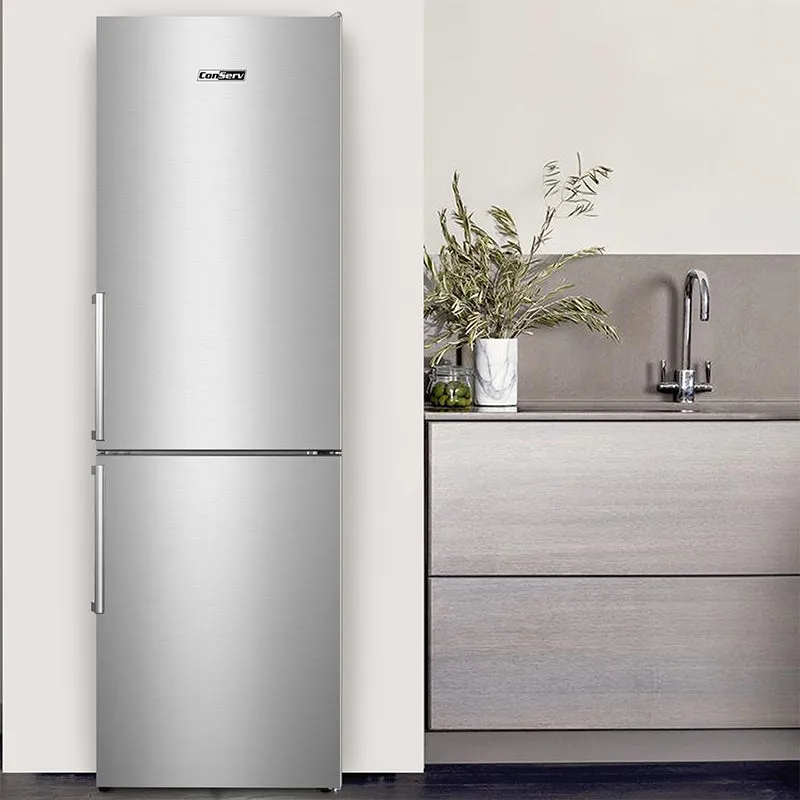11.5 cf StainlessTall Slim Bottom Freezer Refrigerator  E-Star w/Wine Rack