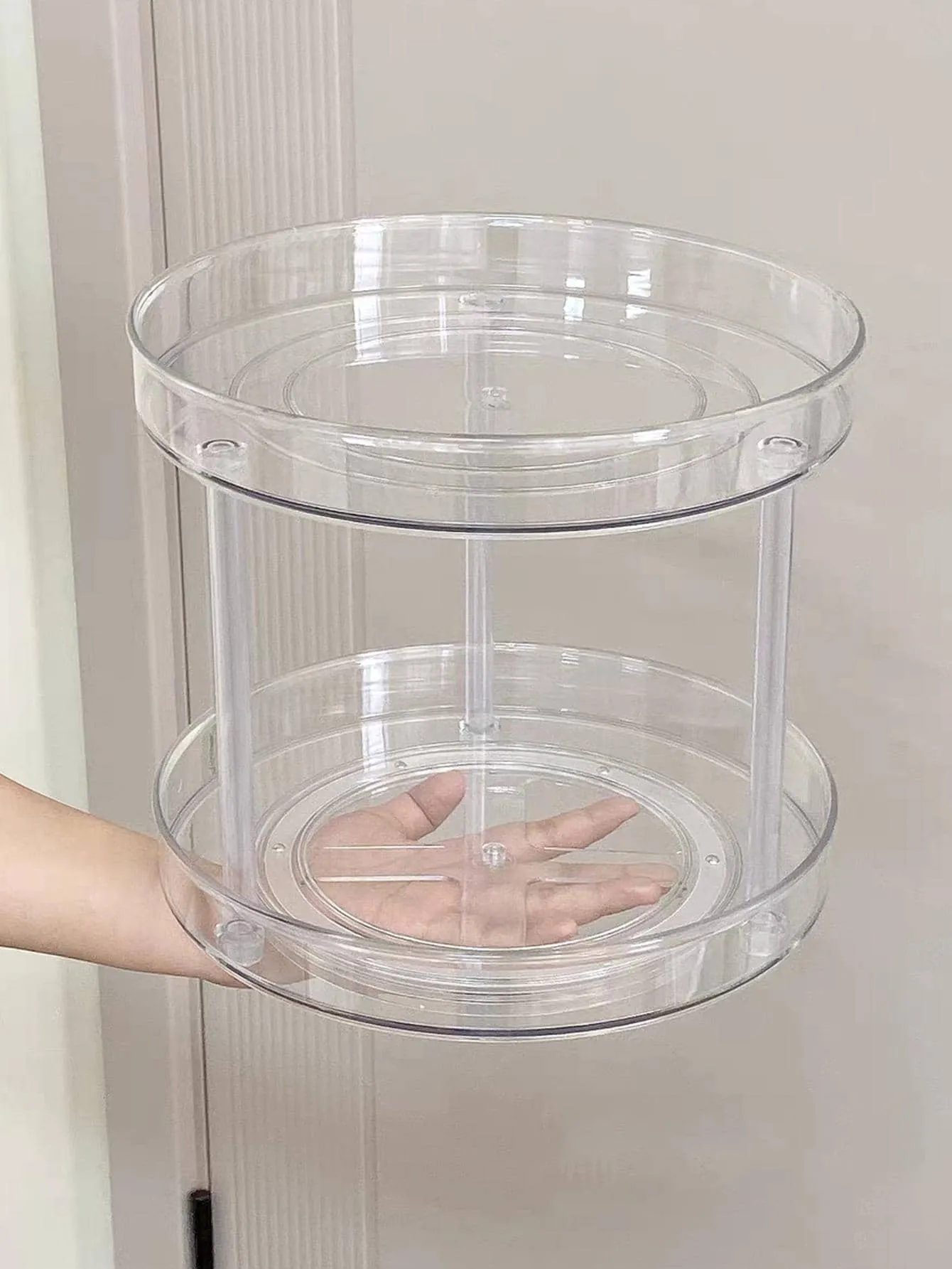1pc Clear Makeup Storage Rack