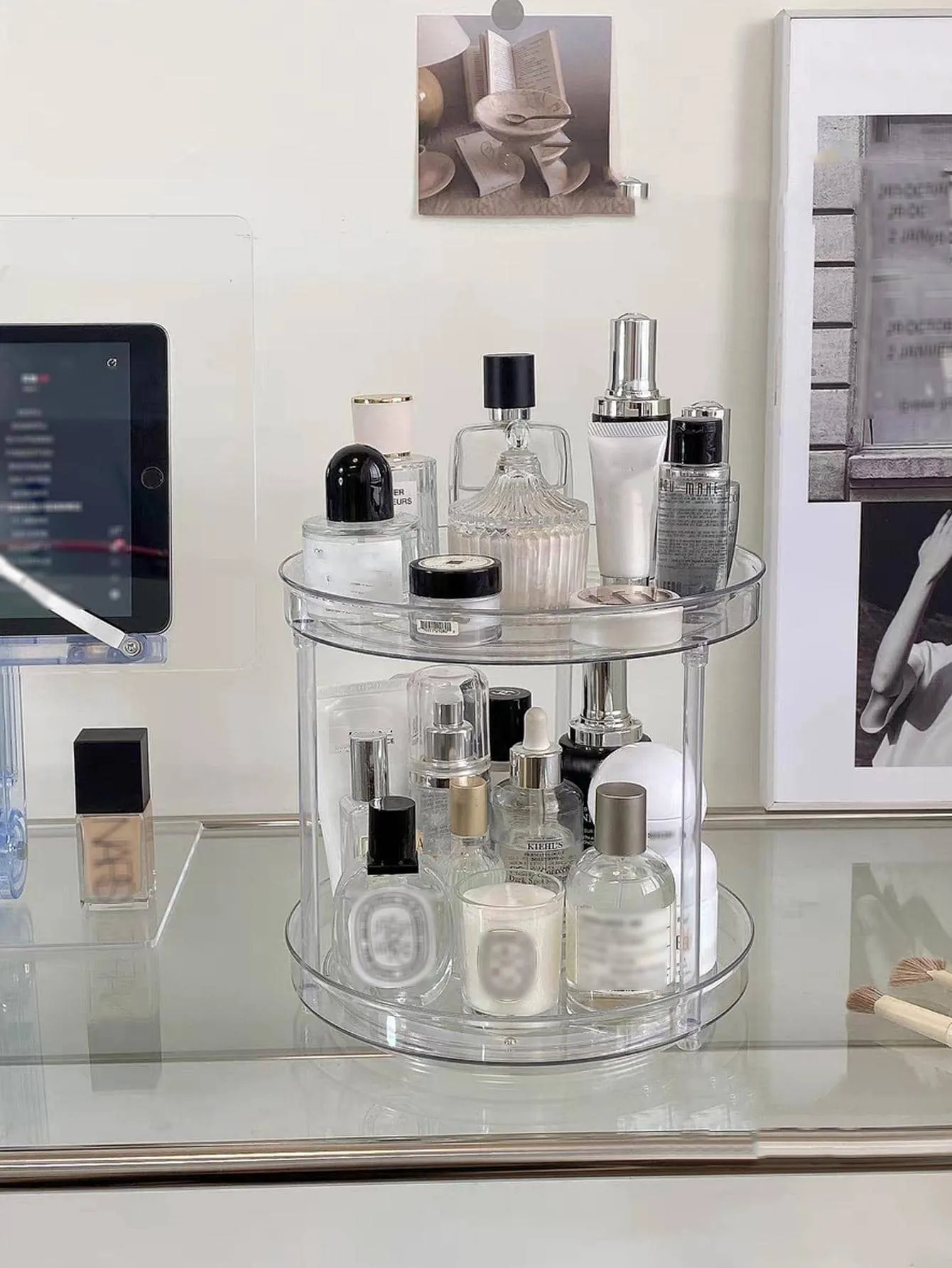 1pc Clear Makeup Storage Rack