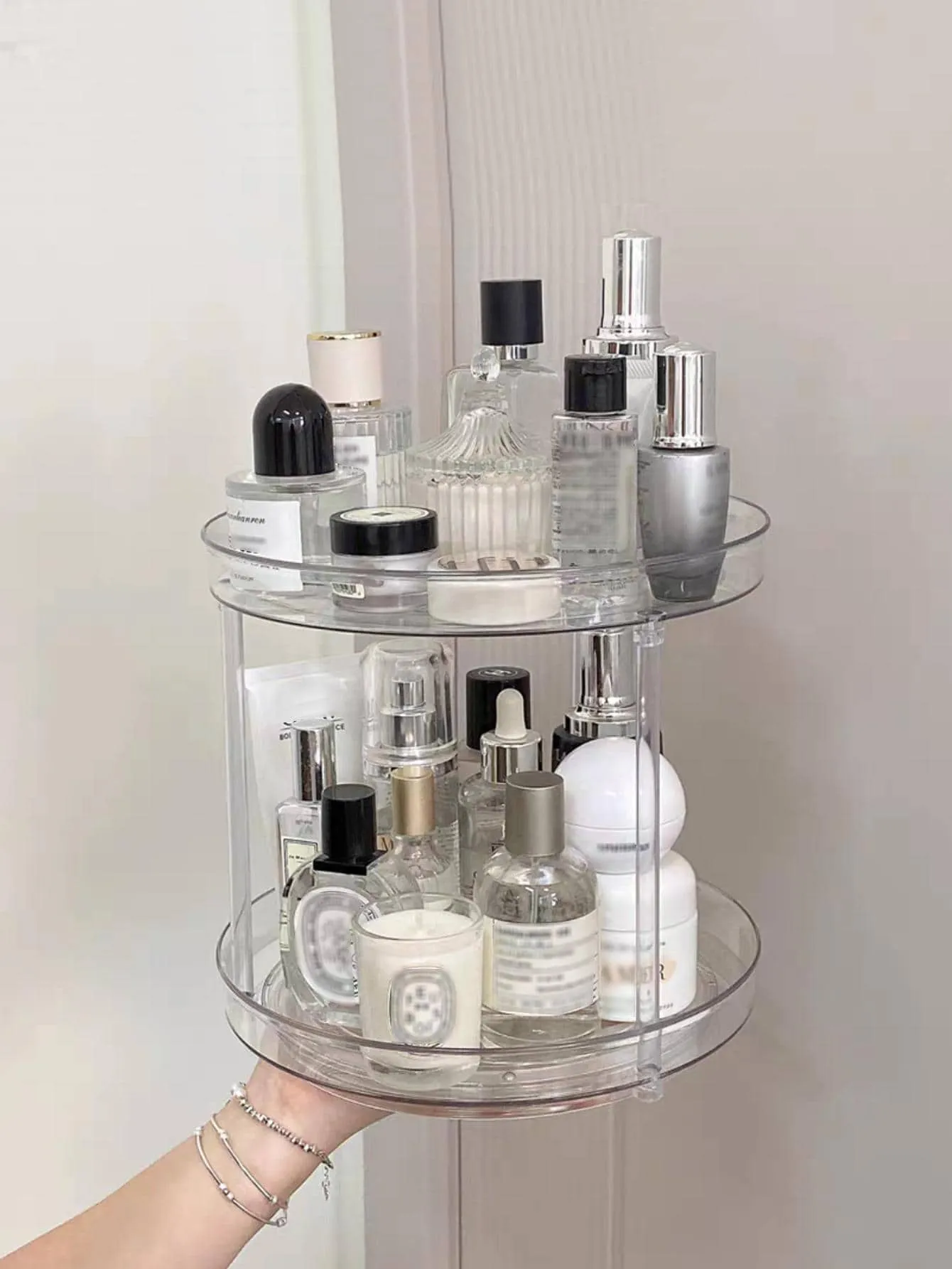 1pc Clear Makeup Storage Rack
