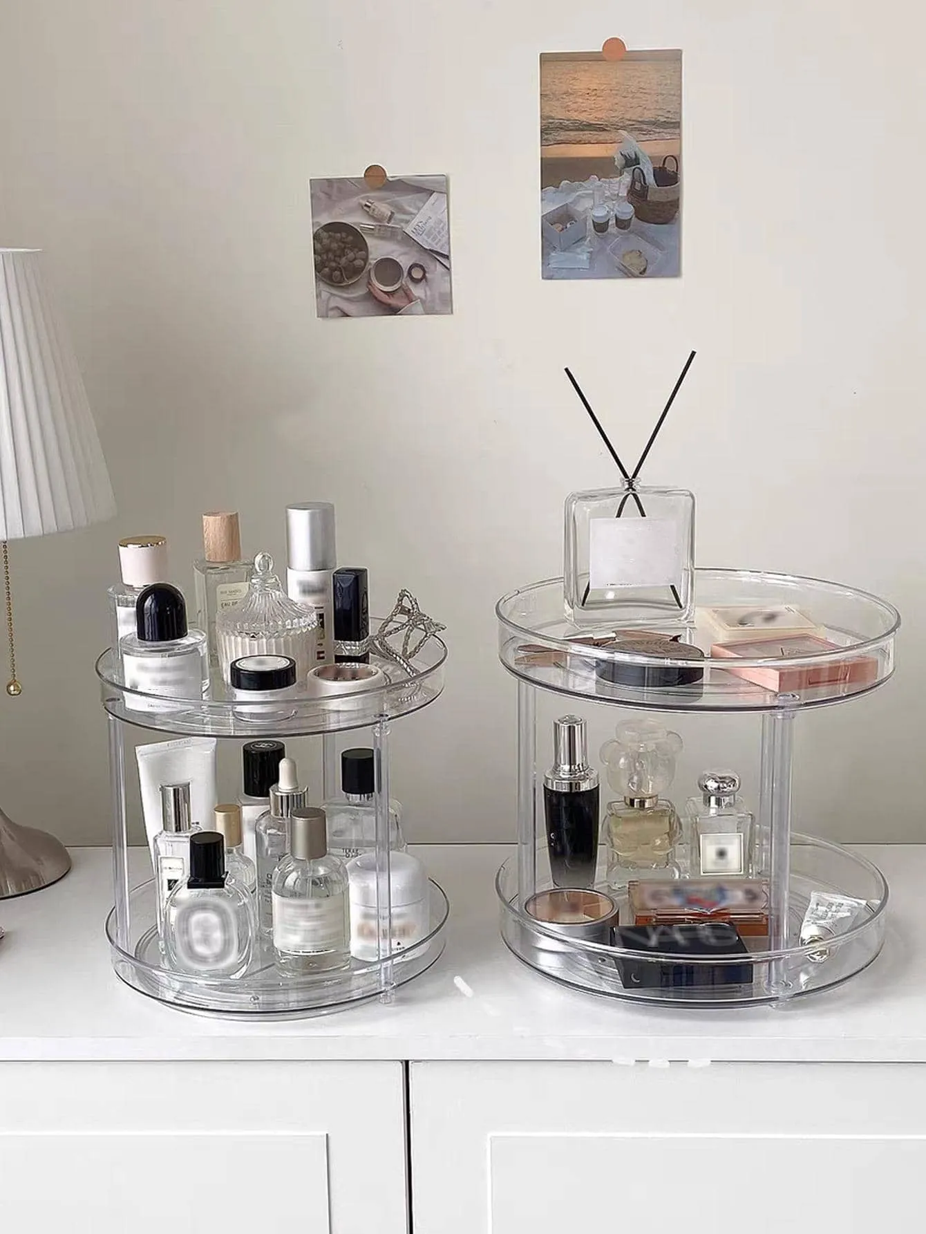 1pc Clear Makeup Storage Rack