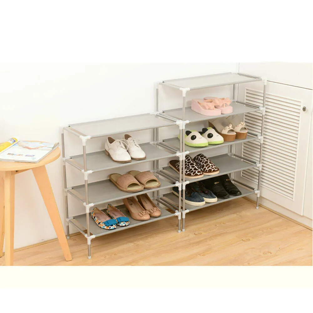 2 Packs Simplify Shoe Rack Organizer Storage Shelves, 3/4/5/6/7 Tier