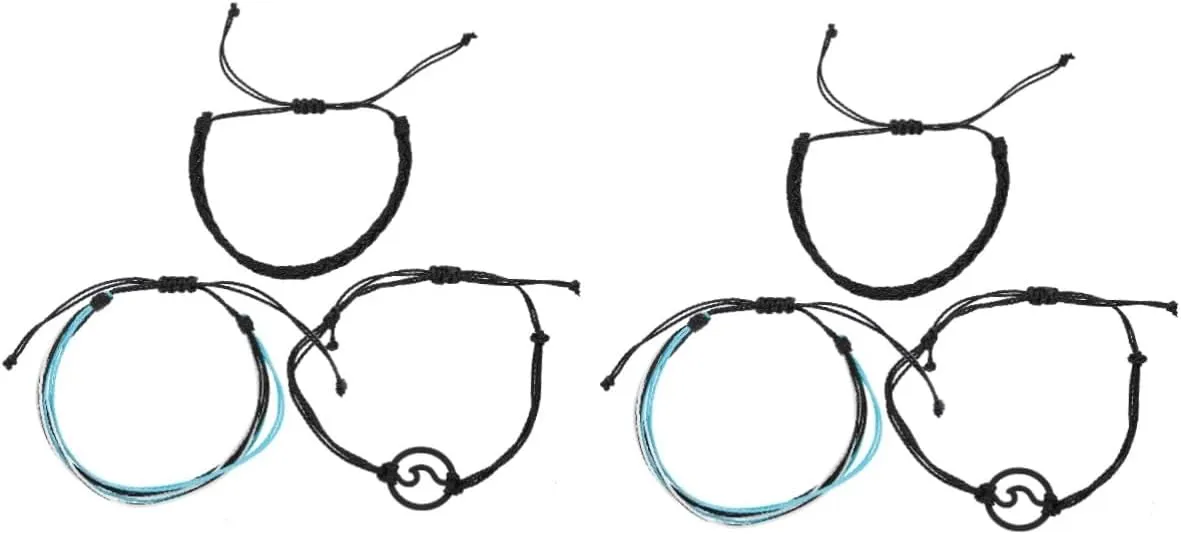 2 Sets Cotton Thread Woven Bracelets for Teen Girls Style Handmade Jewelry Teen Girl Set