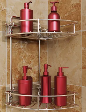 2 Tier Corner Shower Caddy Stainless Steel Wall Mounted Shower Caddy Corner,
