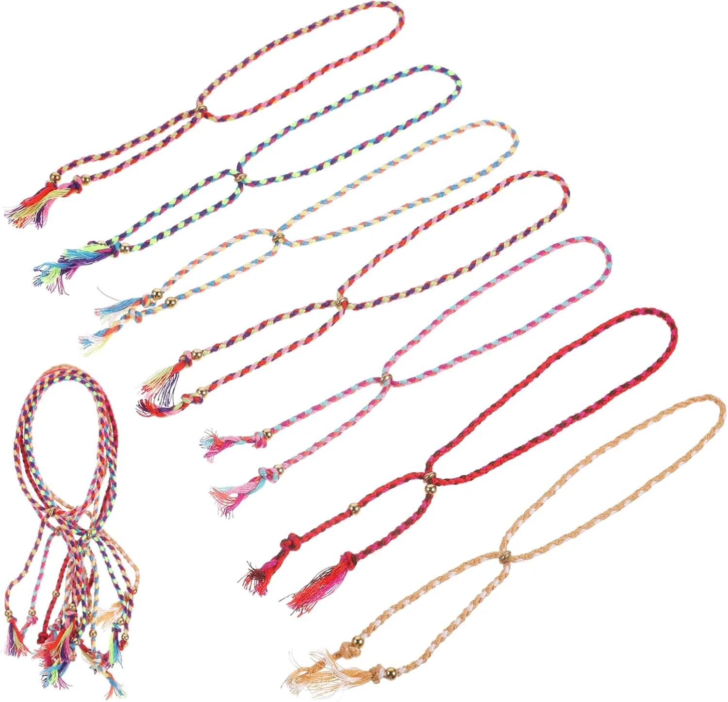 28Pcs Unisex Friendship Bracelets with Beads and Tassels Aesthetic Jewelry for Men and Women Boyfriends and Special Occasions