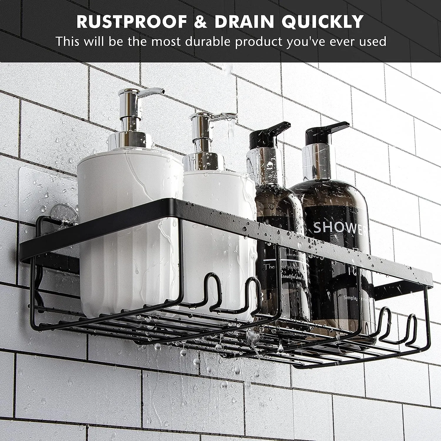 3Pcs Bathroom Shelves Basket