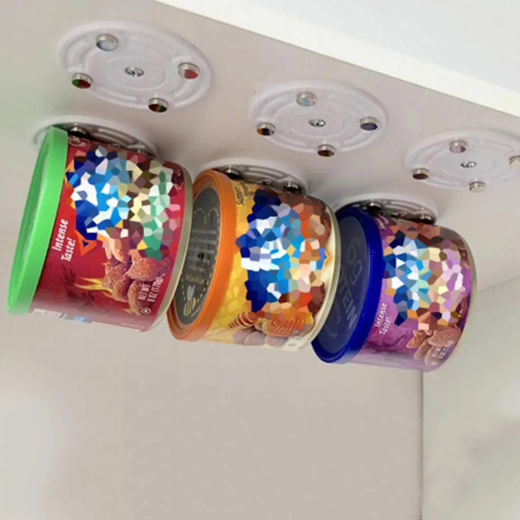 4 Pack Space Saving Kitchen Magnetic Can Hangers
