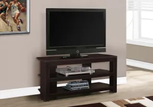42"L Cappuccino Corner Tv Stand