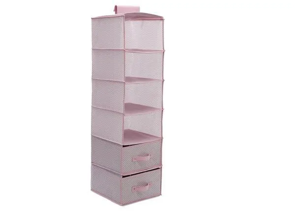 6 Shelf Storage with 2 Drawers