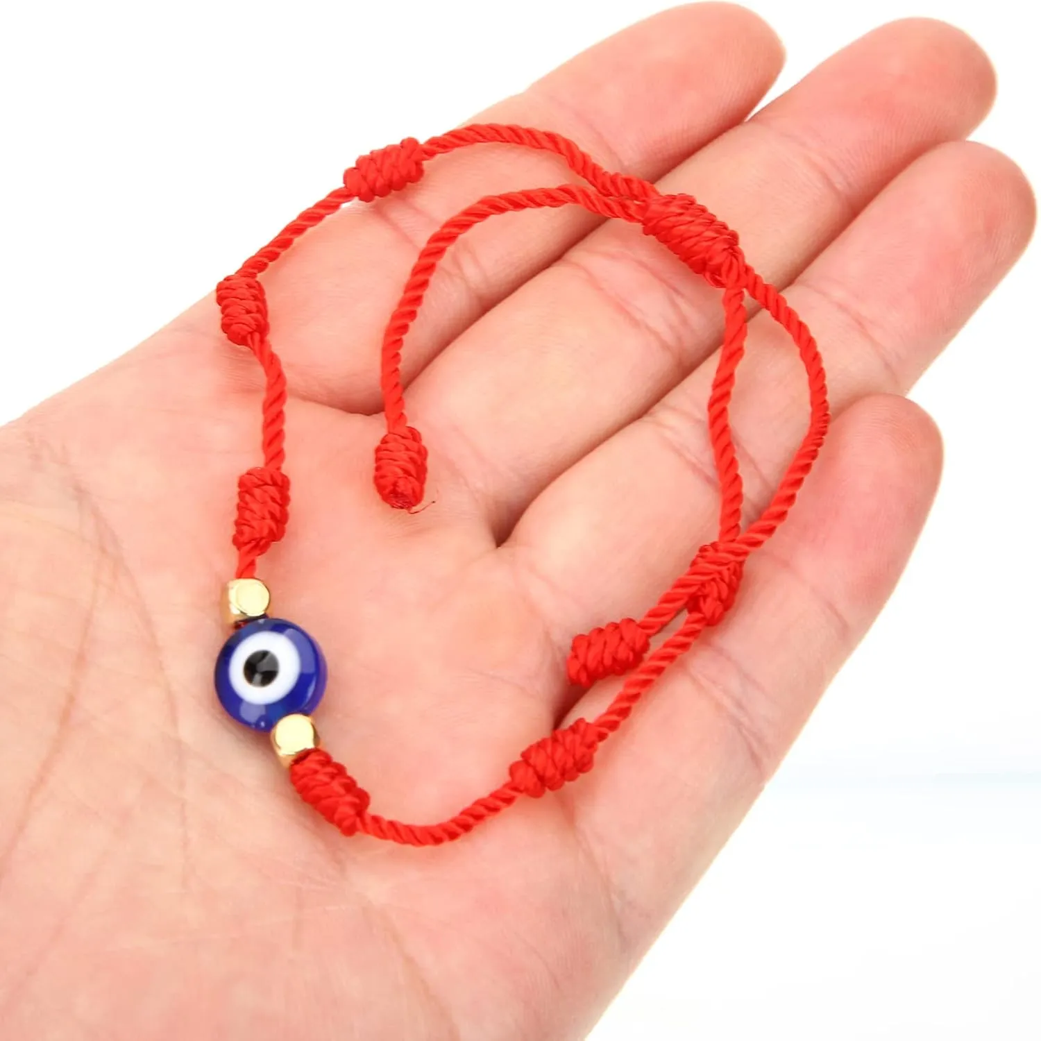 Adjustable Evil Eye Thread Bracelets Handmade Bracelets for Protection Lightweight Jewelry for Daily
