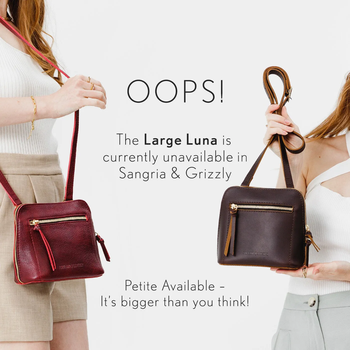 'Almost Perfect' The Luna Bag