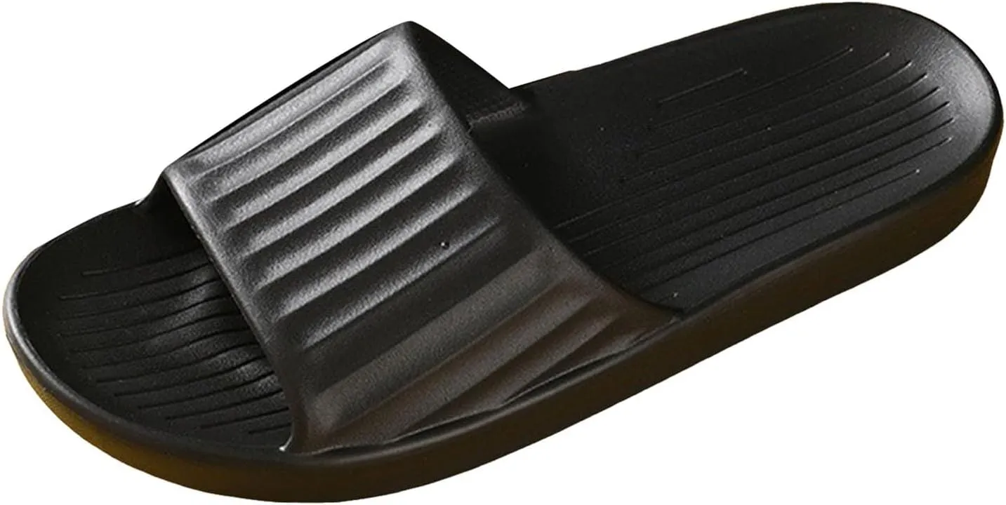 Bath Slippers Mens Pillow Slippers Womens Shower Shoes Indoor Slipper Non Slip Open Toe Bath Bedroom College Dorm