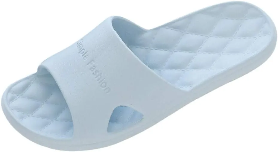 Bathroom Slippers Men Shower Shoes Women Mens Slides Womens Slides Gym Drainage Hole Lightweight Slippers