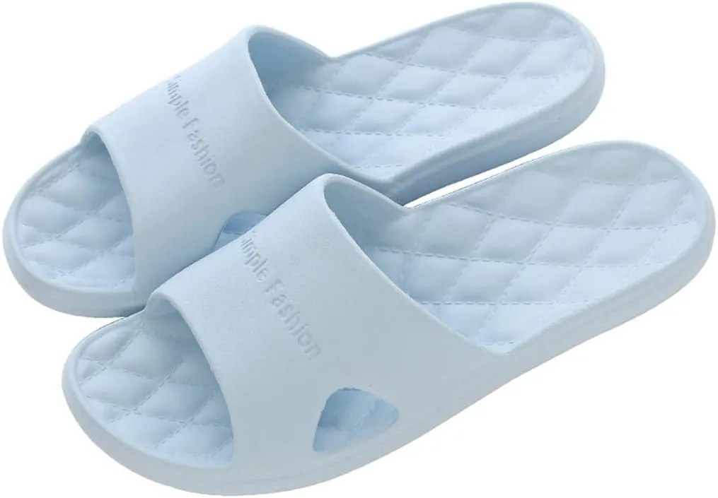 Bathroom Slippers Men Shower Shoes Women Mens Slides Womens Slides Gym Drainage Hole Lightweight Slippers
