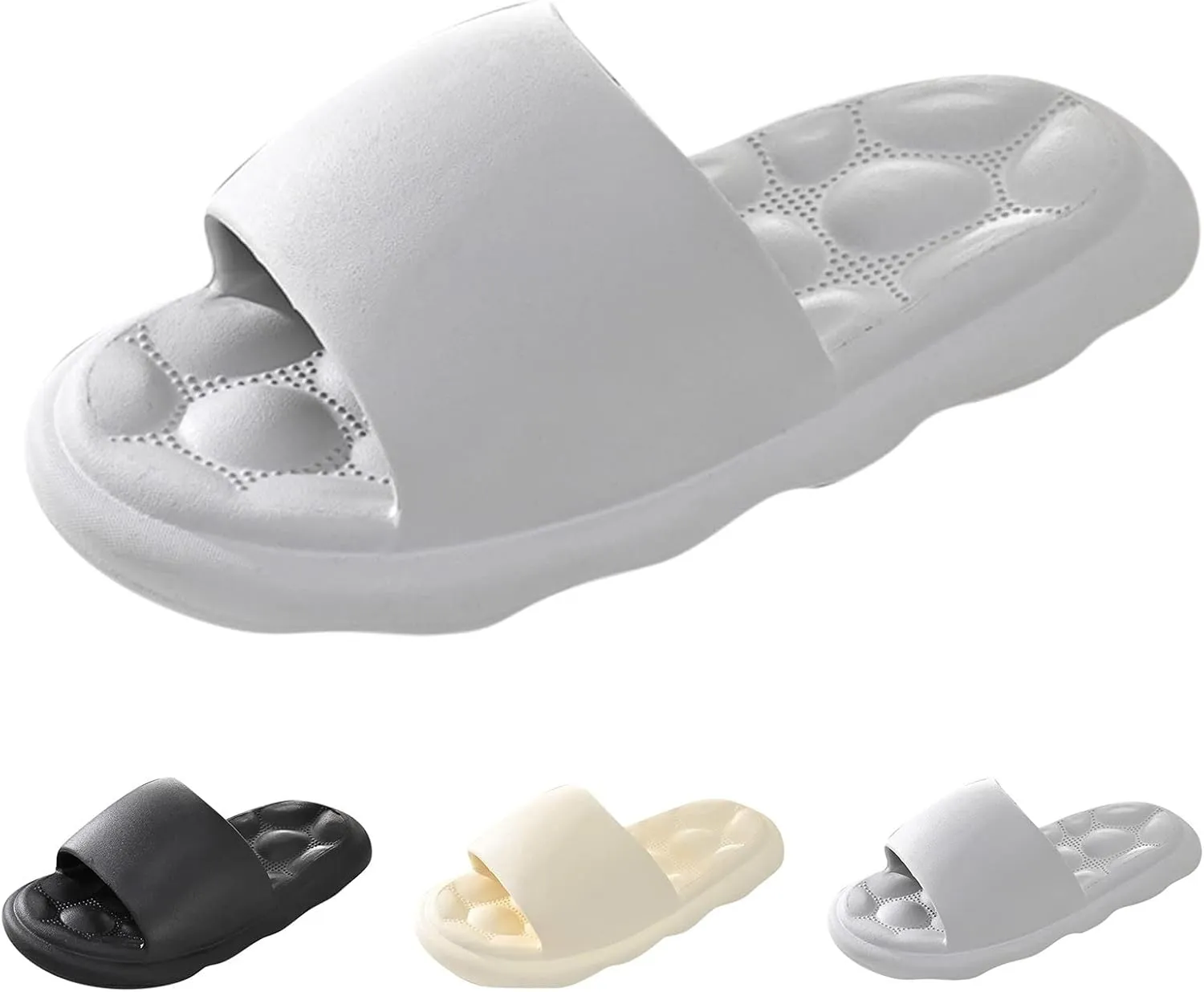 Bathroom Slippers Mens Shower Sandals Indoor Slippers for Men Shower Shoes with Holes Non Slip Quick Drying Slides