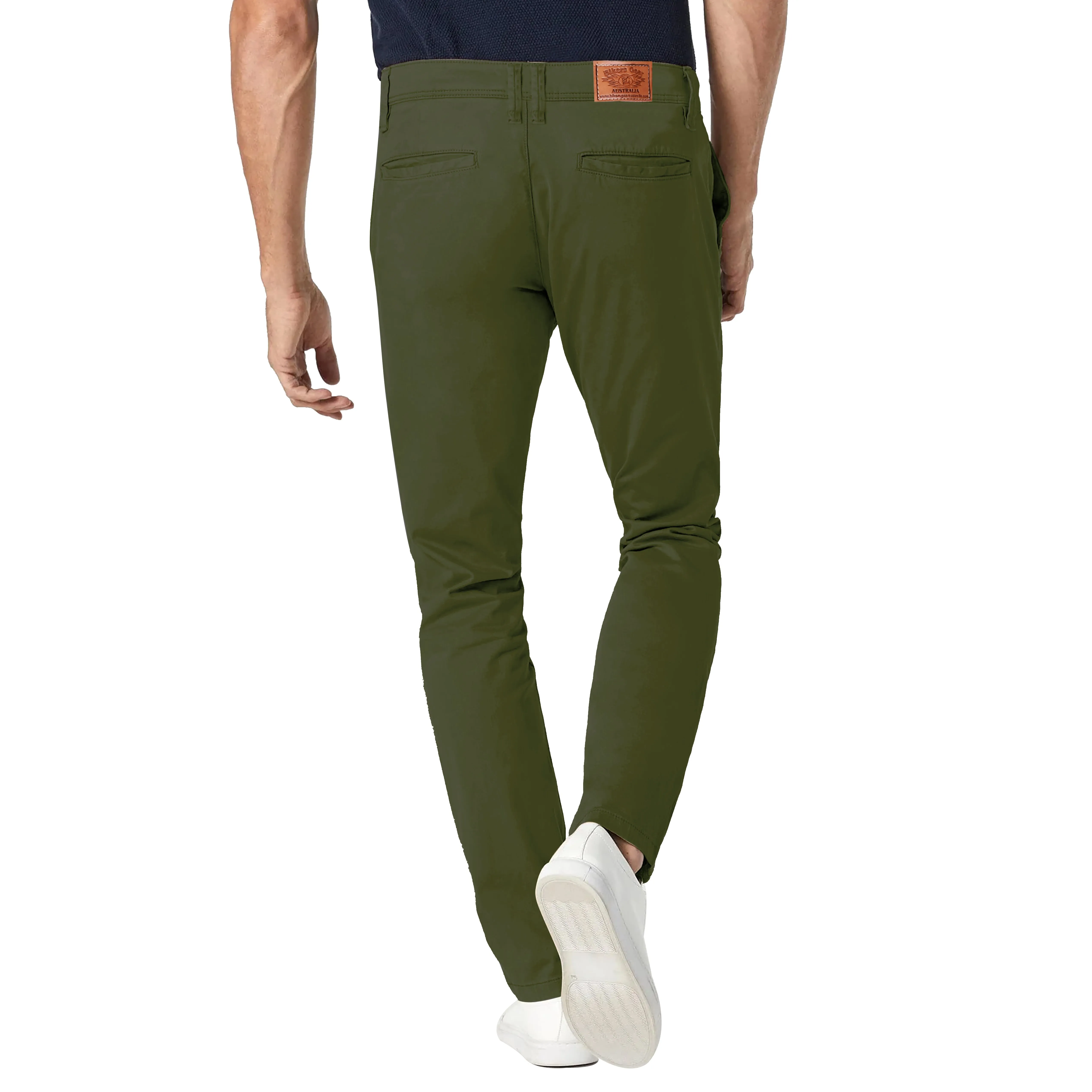 BGA Stork Men's Motorcycle Protective Chinos Pants Olive
