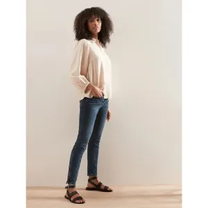 BR Mid-Rise Zip Hem Skinny Jeans