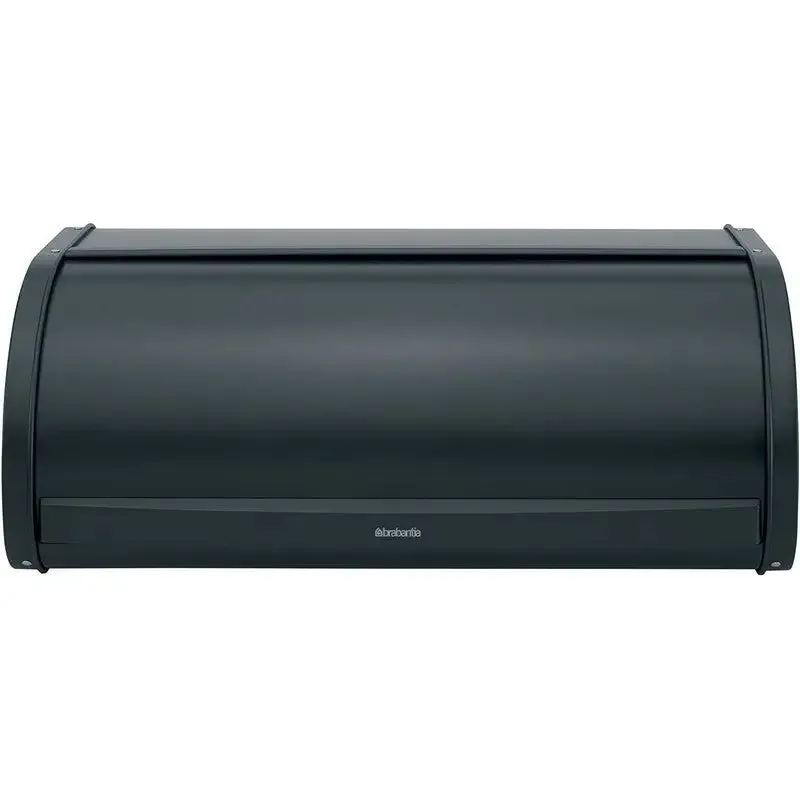 Brabantia Roll Top Bread Bin - Matt Black - Large