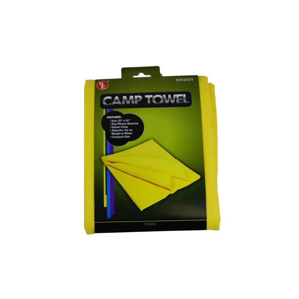 Camp Towel Outdoor Travel Camping Hiking Backpacking Sport 10X Fast Drying 20X24
