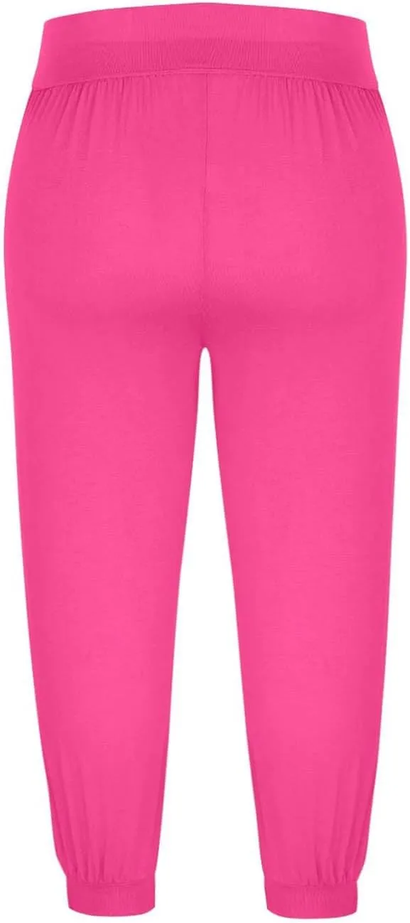 Capri Pants for Women Wide Leg Loose Comfy High Waist Yoga Pants Dressy Casual Lounge Capris Loose Workout Trousers