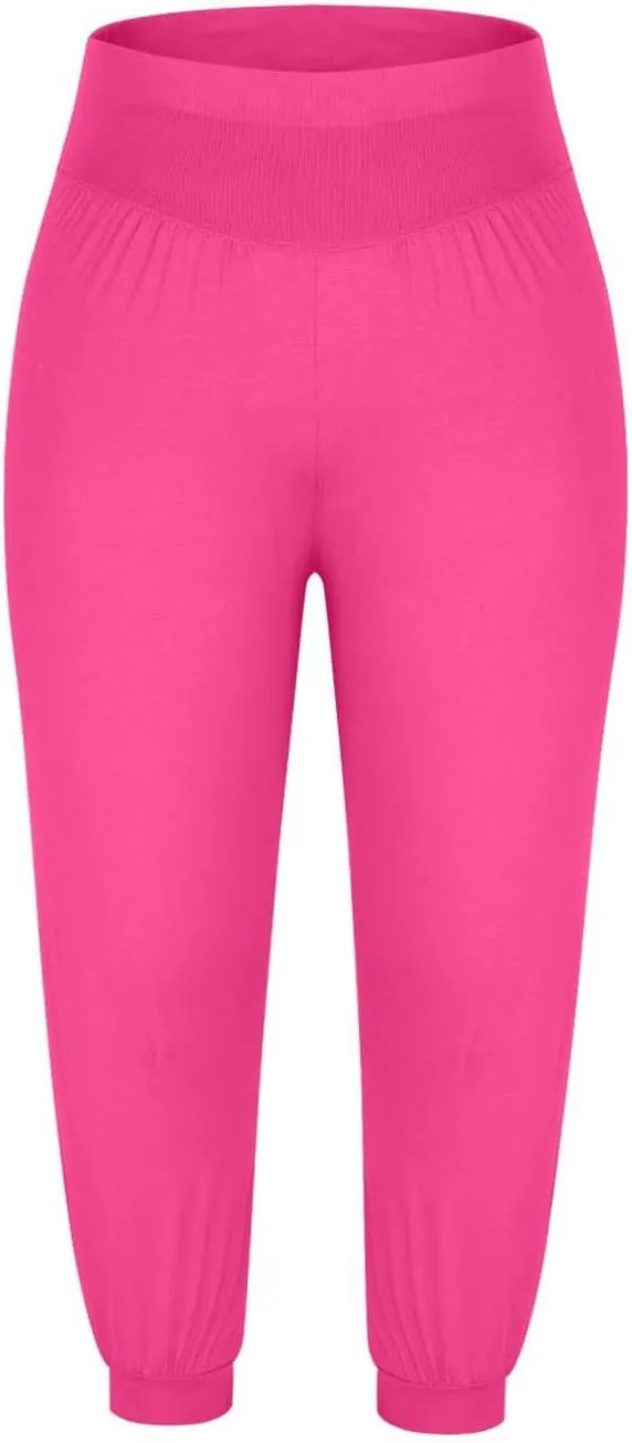Capri Pants for Women Wide Leg Loose Comfy High Waist Yoga Pants Dressy Casual Lounge Capris Loose Workout Trousers