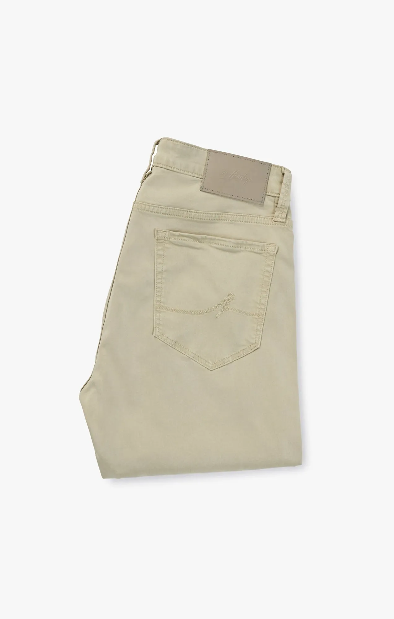 Charisma Relaxed Straight Pants In Aluminum Twill