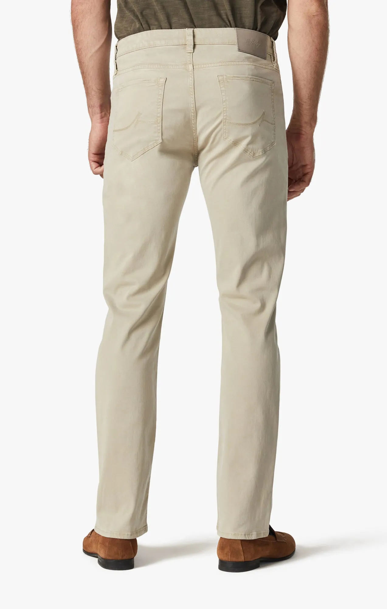 Charisma Relaxed Straight Pants In Aluminum Twill