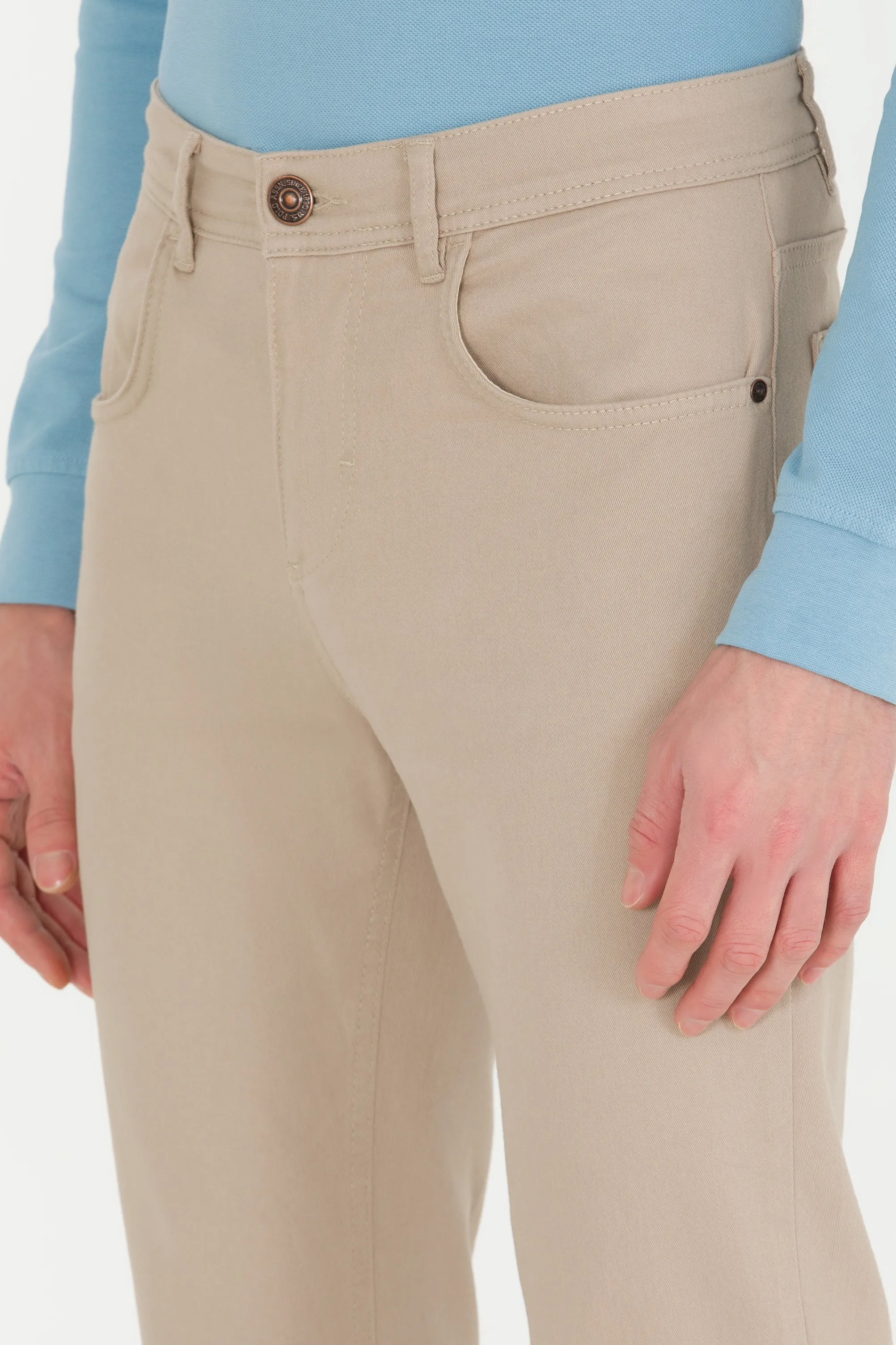 CHINOS CARLOS BEIGE SLIM - 1456235VR049