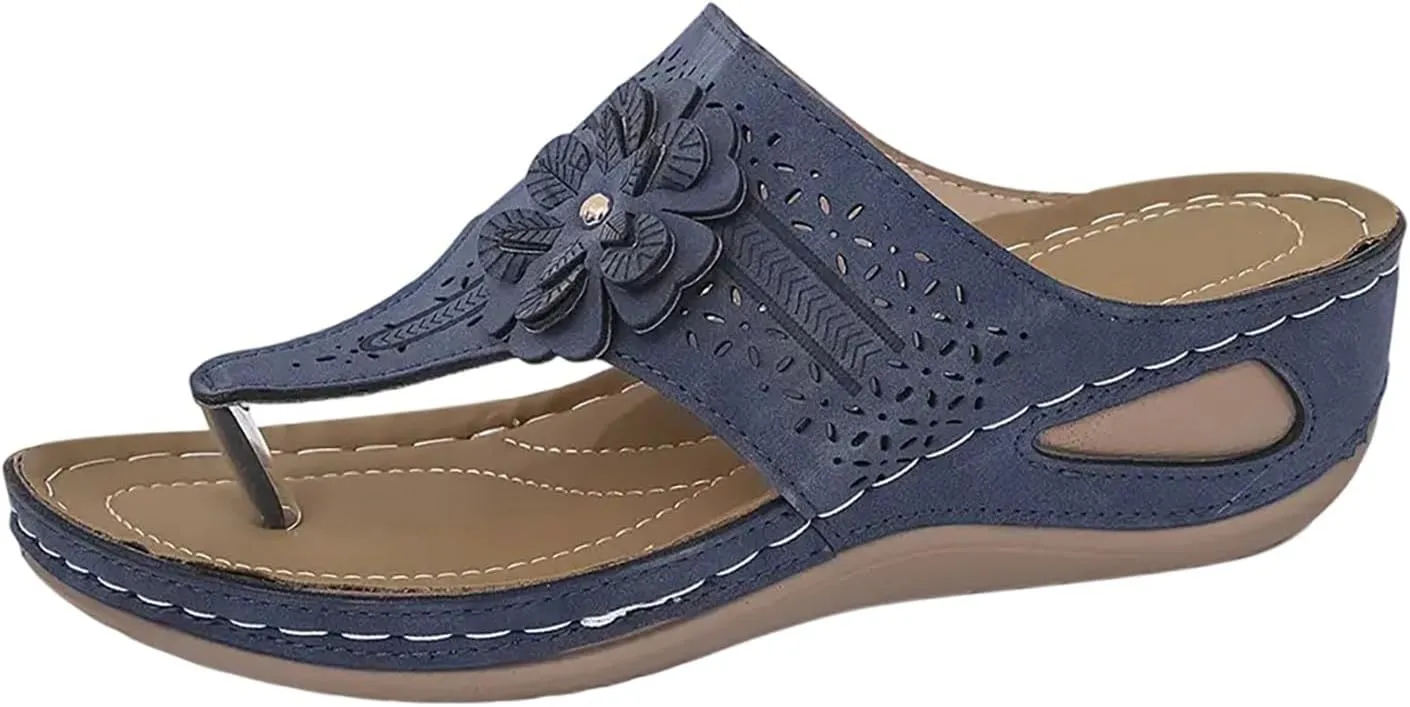 Classic Wedge Sandals Women Arch Support Thong Sandals Casual Dressy Orthopedic Summer Boho Flip Flop 2025