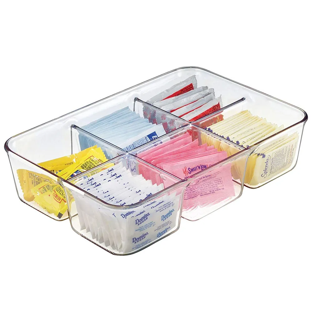 Clear Plastic Six Compartment Organizer