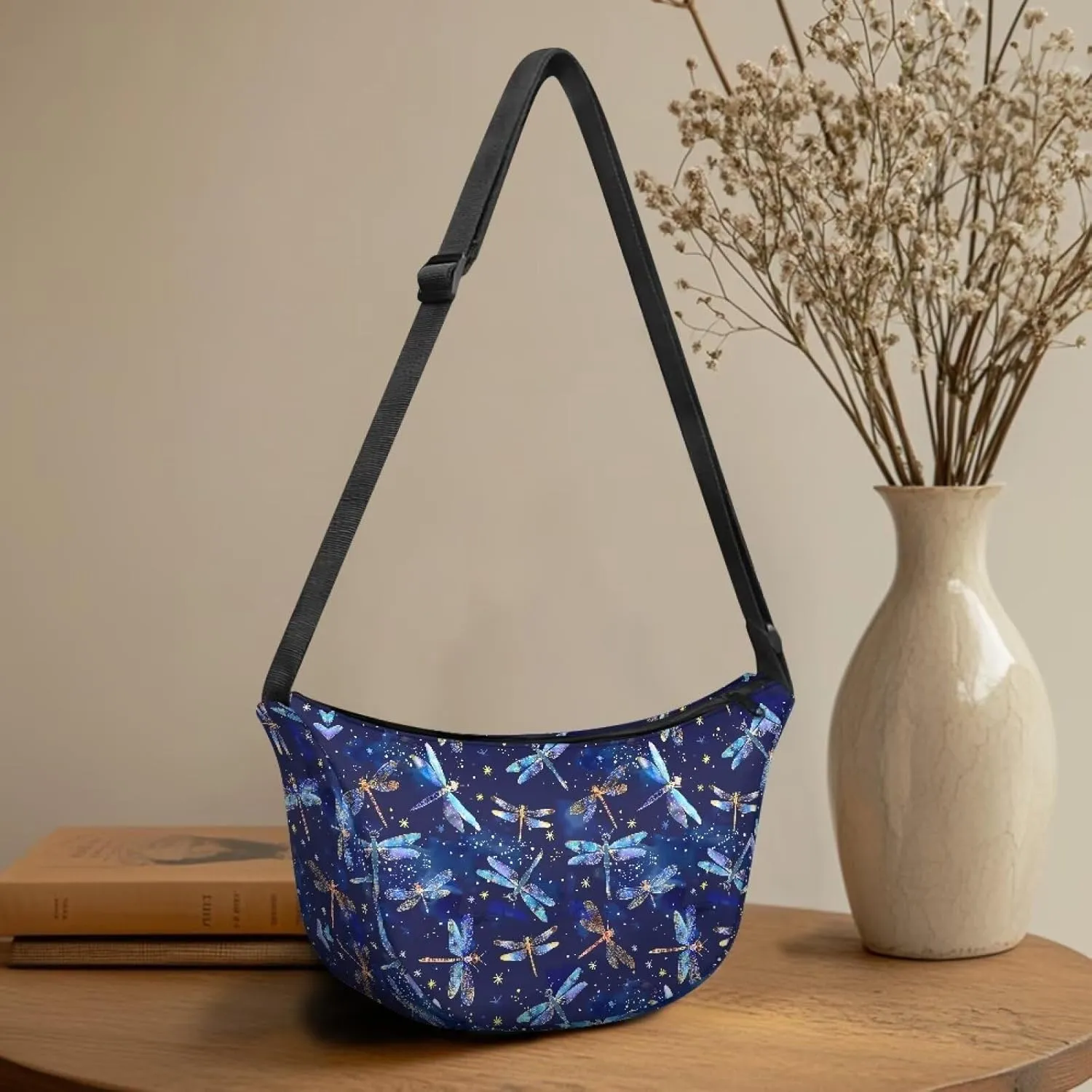 Crescent Cross-body Bags Lightweight and Soft Shoulder Bag Purse Small Dumpling Hobo Bag Fashion Handbags