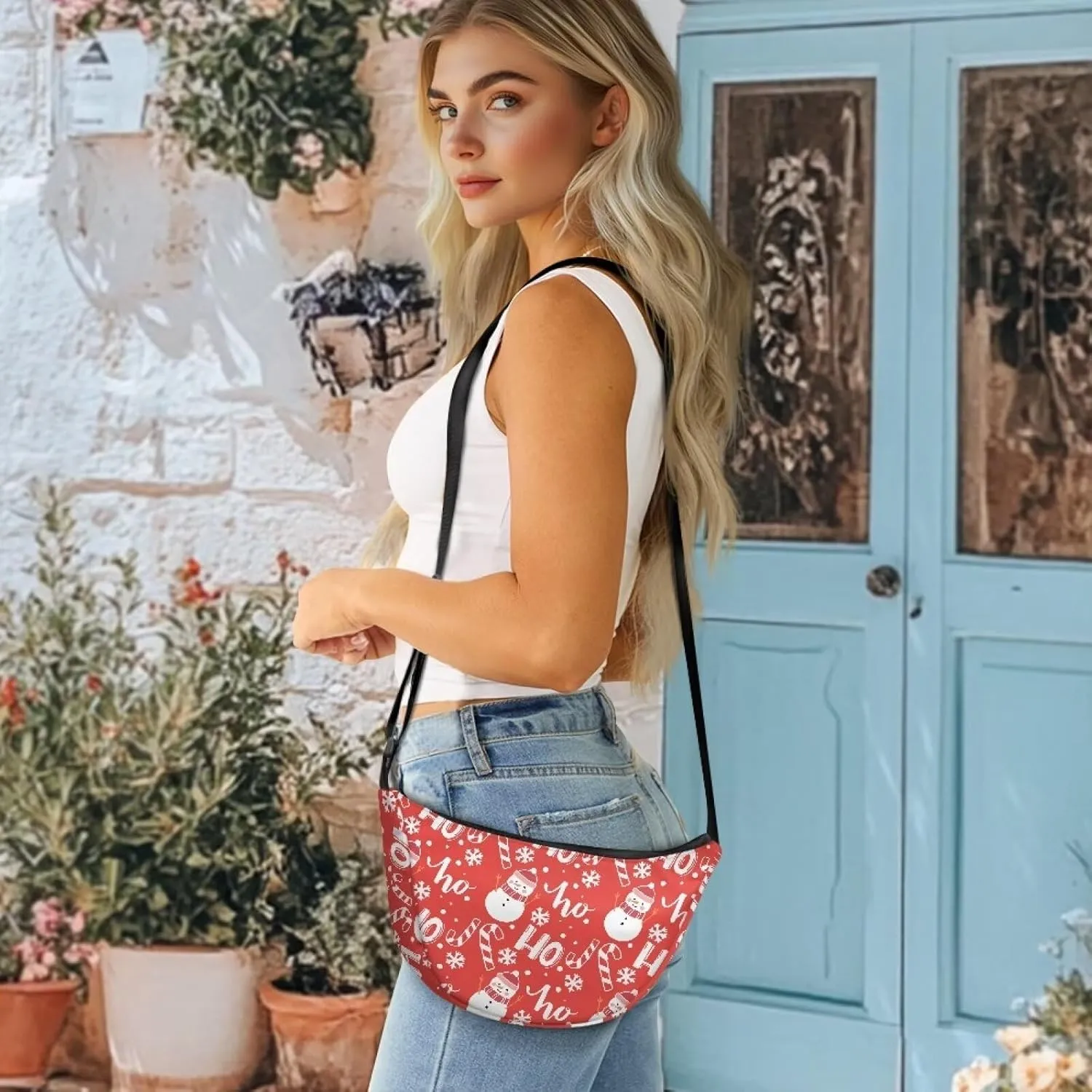 Crescent Cross-body Bags Lightweight and Soft Shoulder Bag Purse Small Dumpling Hobo Bag Fashion Handbags