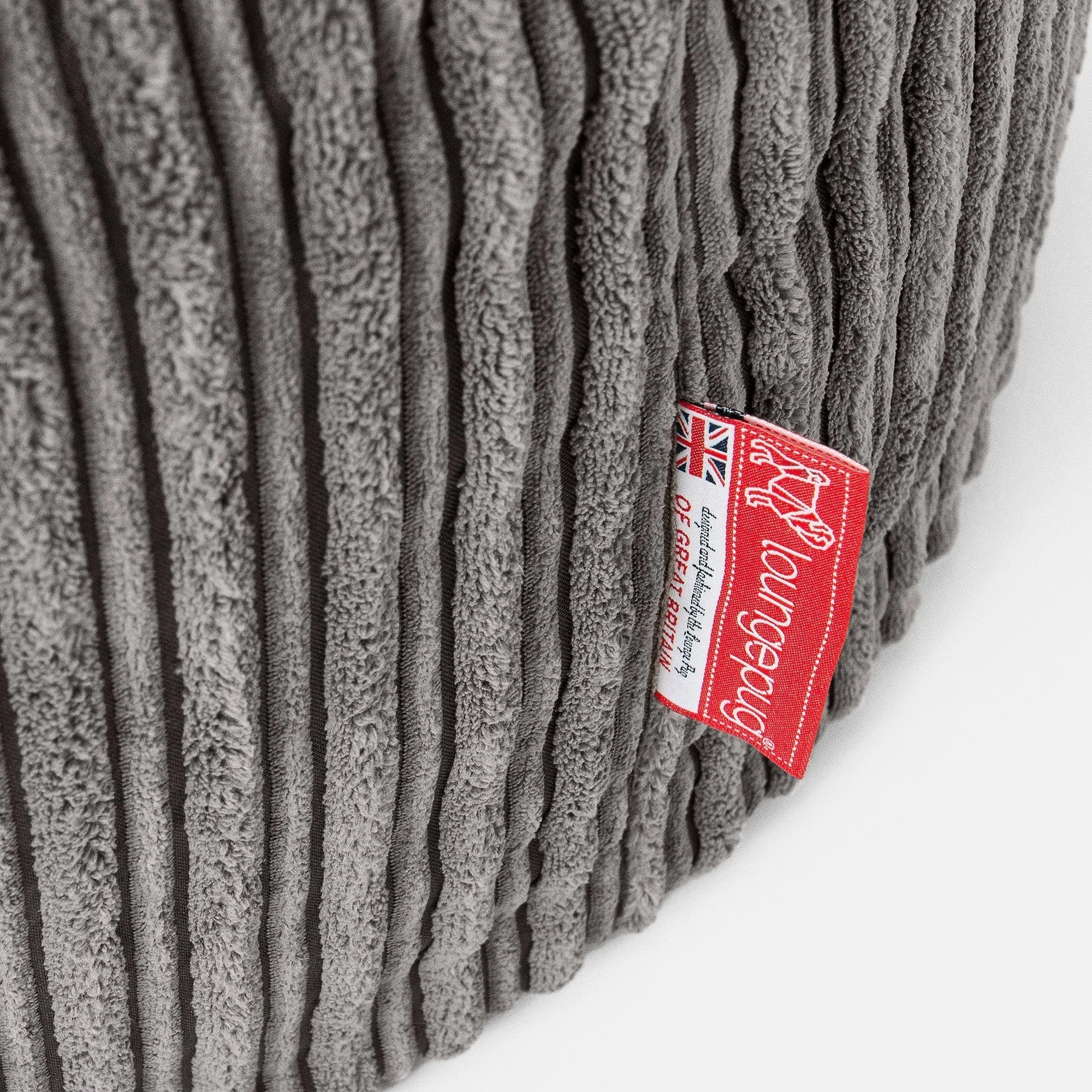 Double Day Bed Bean Bag - Cord Graphite Grey