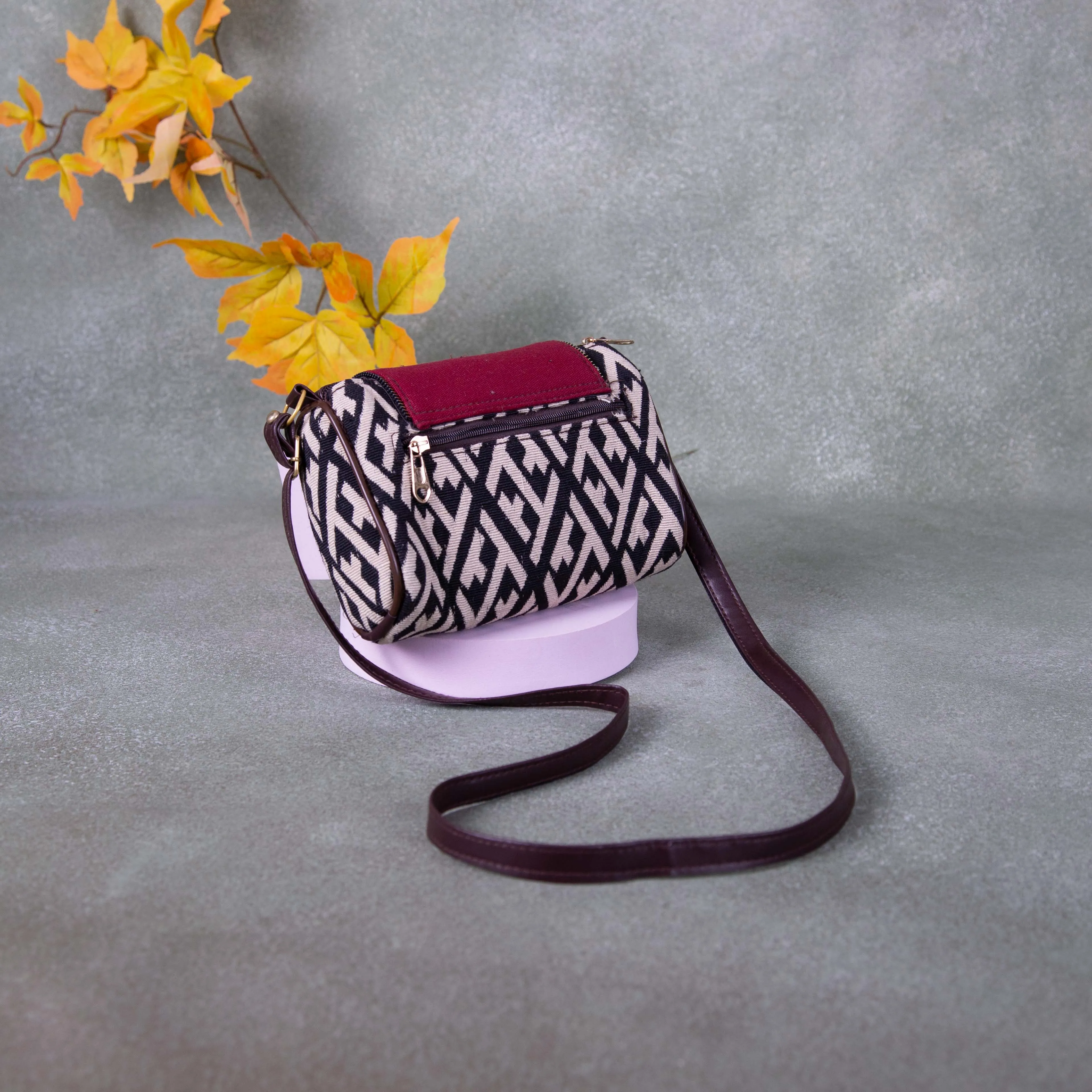 Easy Slings Black with Maroon Colour  - Boho (Double partition)