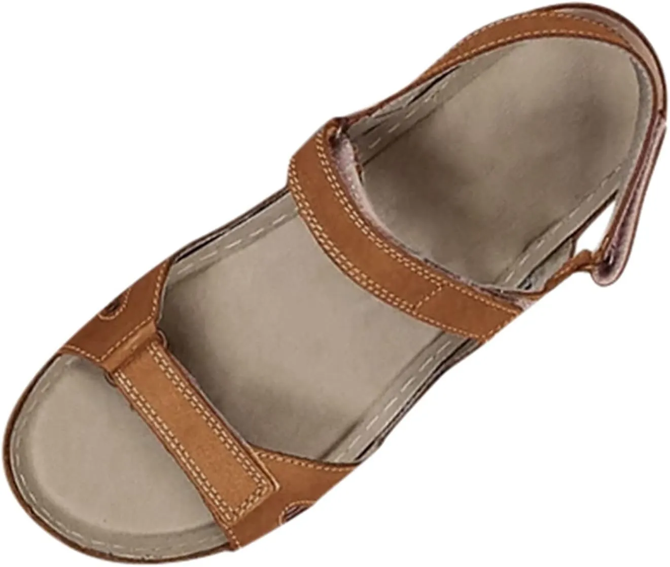 Eduavar Sandals Women Dressy Summer Flat, Womens Sandals Flat Comfort Sandals Breathable Open Toe Sandals Outdoor Sandals