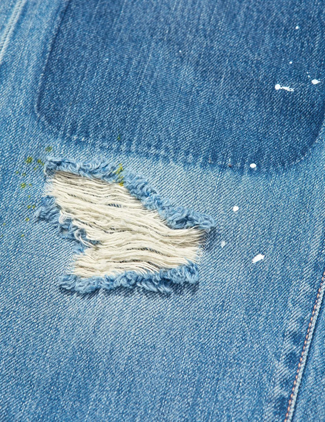 Edwin ED-55 Rainbow Selvage Jeans 12.8oz (Regular Tapered) - Pulled Wash