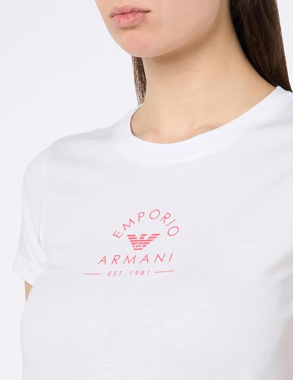 Emporio Armani Iconic Stretch Cotton Logoband Loungewear Women's T-Shirt