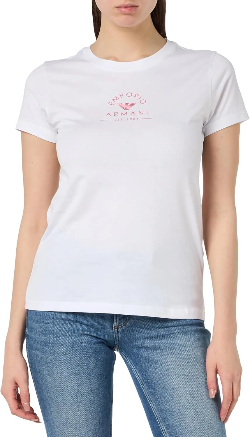 Emporio Armani Iconic Stretch Cotton Logoband Loungewear Women's T-Shirt