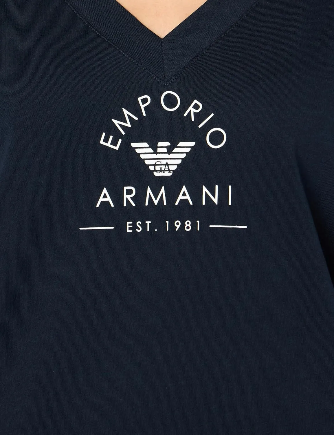 Emporio Armani Iconic Stretch Cotton Logoband Loungewear Women's T-Shirt