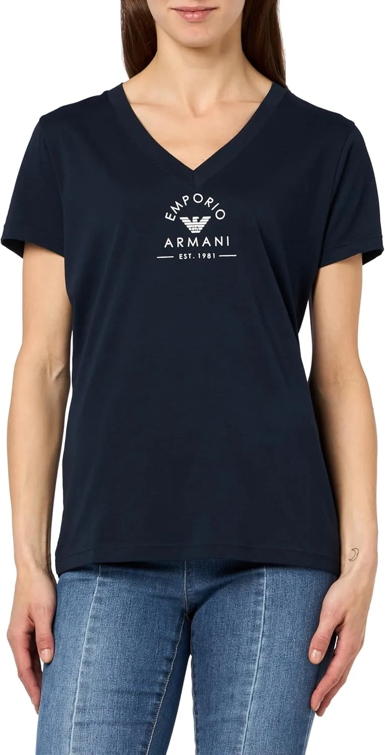Emporio Armani Iconic Stretch Cotton Logoband Loungewear Women's T-Shirt
