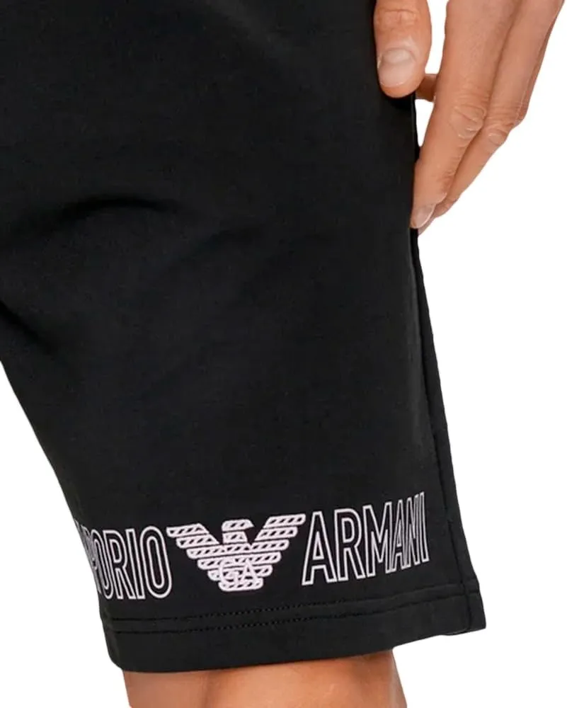 Emporio Armani Men's Logo Terry Loungewear Bermuda Shorts