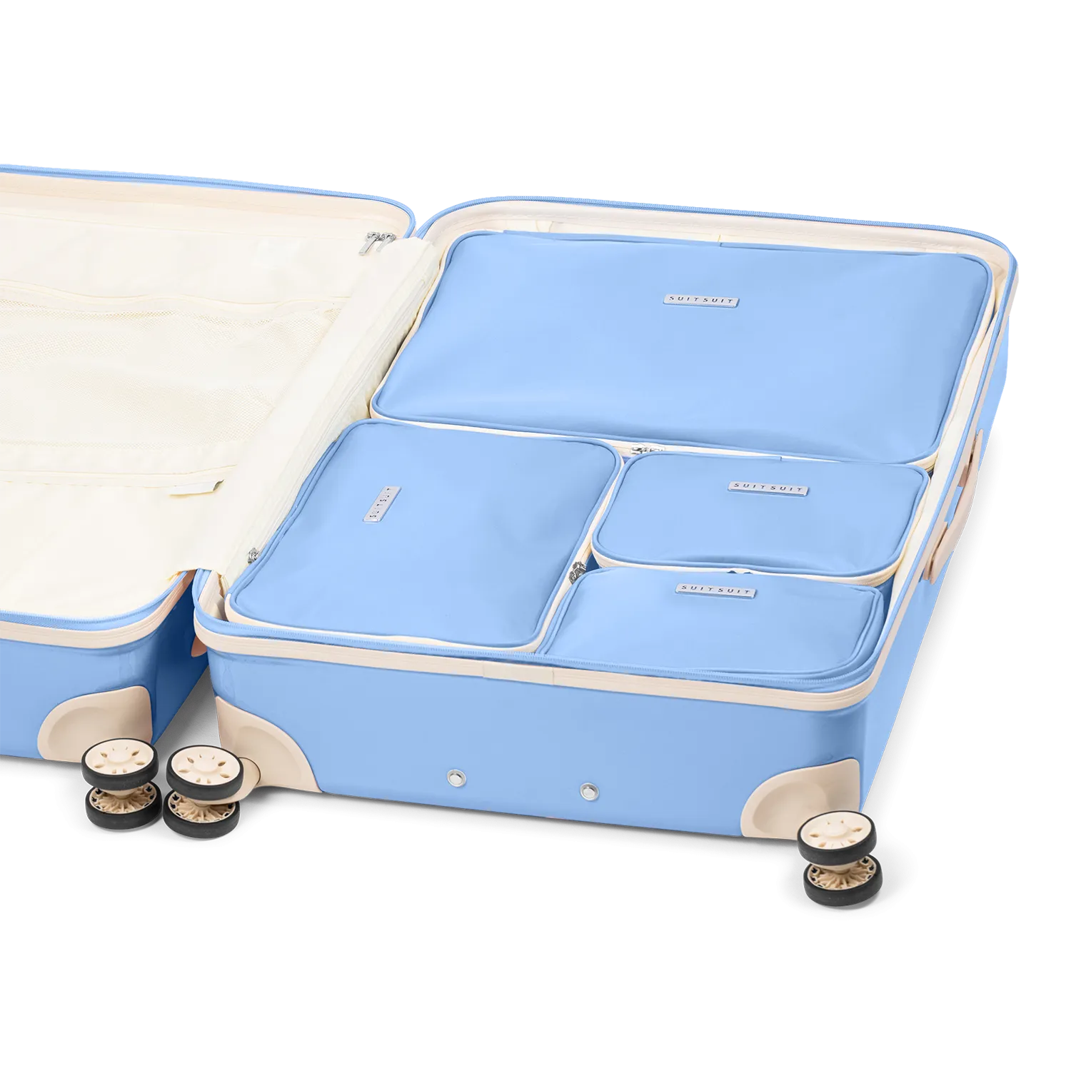 Fabulous Fifties - Chambray Blue - Packing Cube Set  (76 cm)