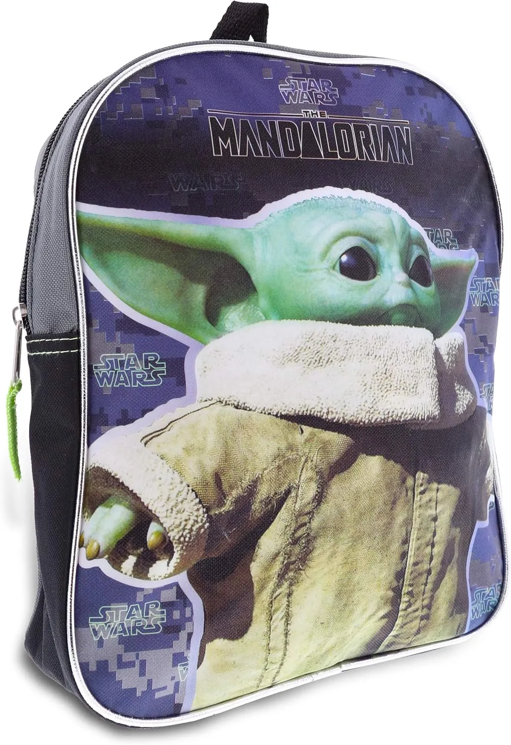 Fast Forward Star Wars The Child Baby Yoda 11" Half Moon Backpack Standard, Gray
