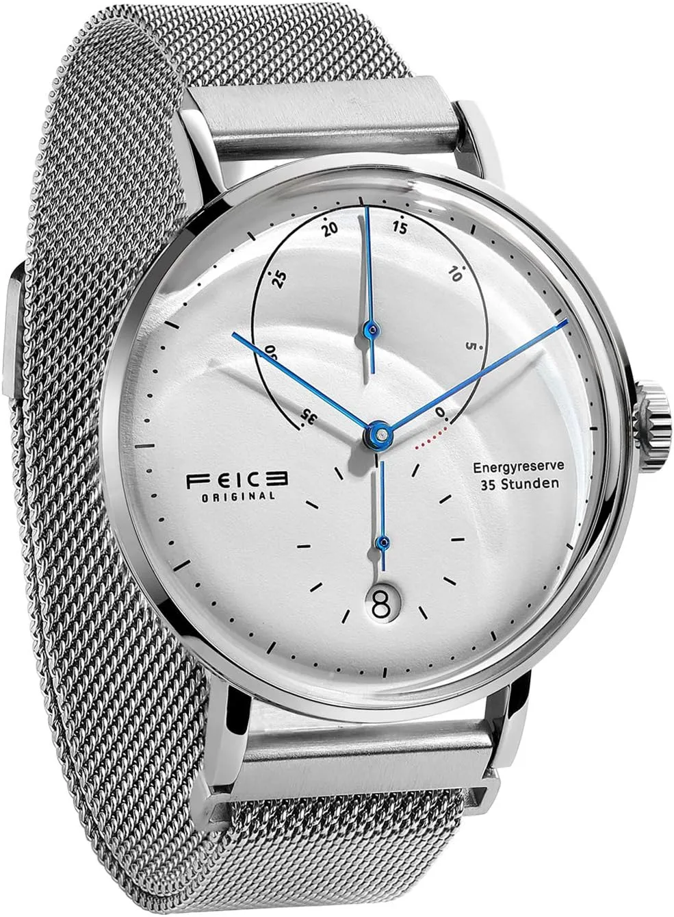FEICE Bauhaus Watch Men's Automatic Watch Mechanical Watches Analog Leather Strap Casual Dress Watches for Men with Domed Mirror - FM202