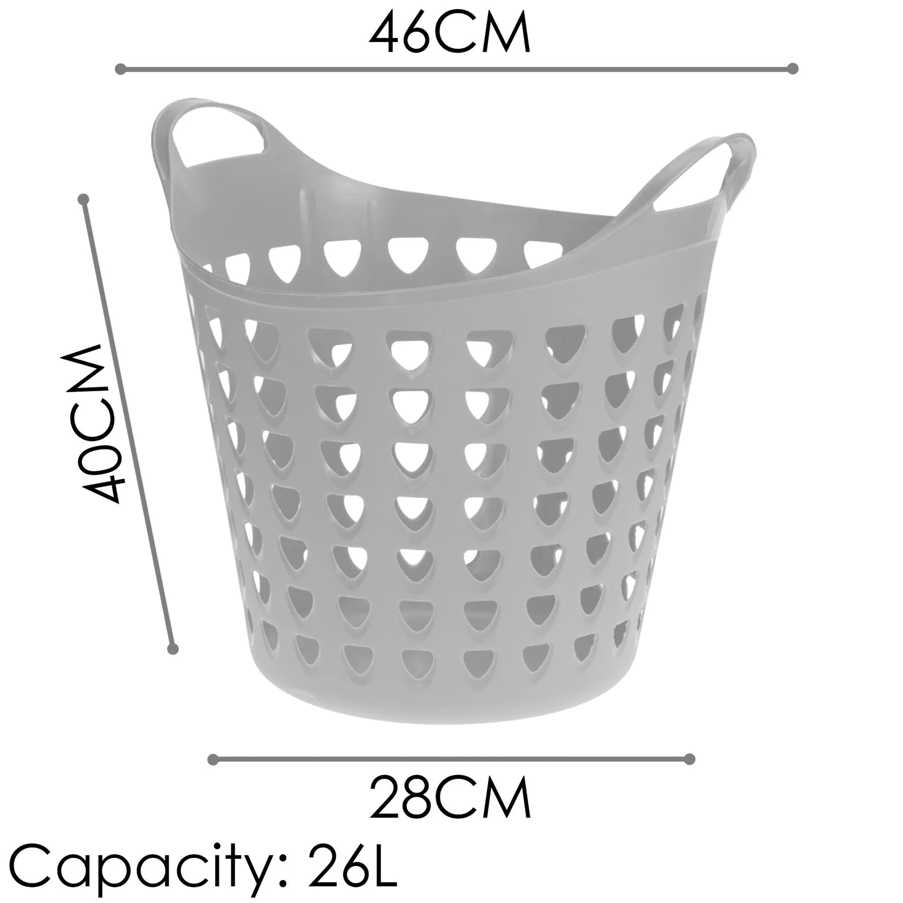Flexi Tub 26L Home Garden Laundry Basket