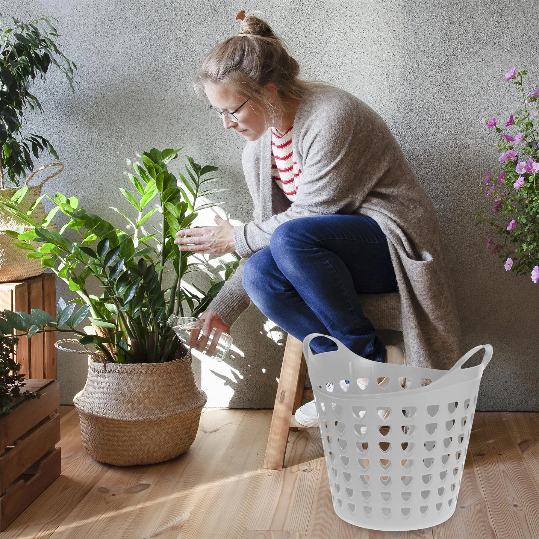 Flexi Tub 26L Home Garden Laundry Basket