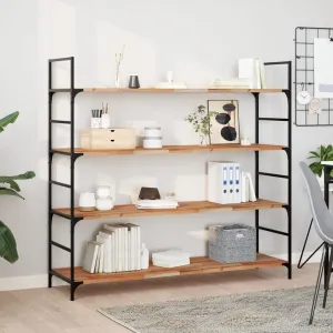 Floating Shelves 2 pcs 120x40x2 cm Oil Finished Solid Wood Acacia