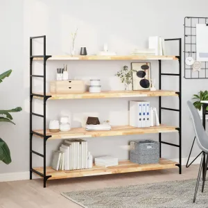 Floating Shelves 2 pcs 160x40x4 cm Untreated Solid Wood Acacia