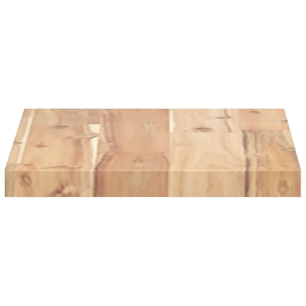 Floating Shelves 2 pcs 40x20x2 cm Untreated Solid Wood Acacia