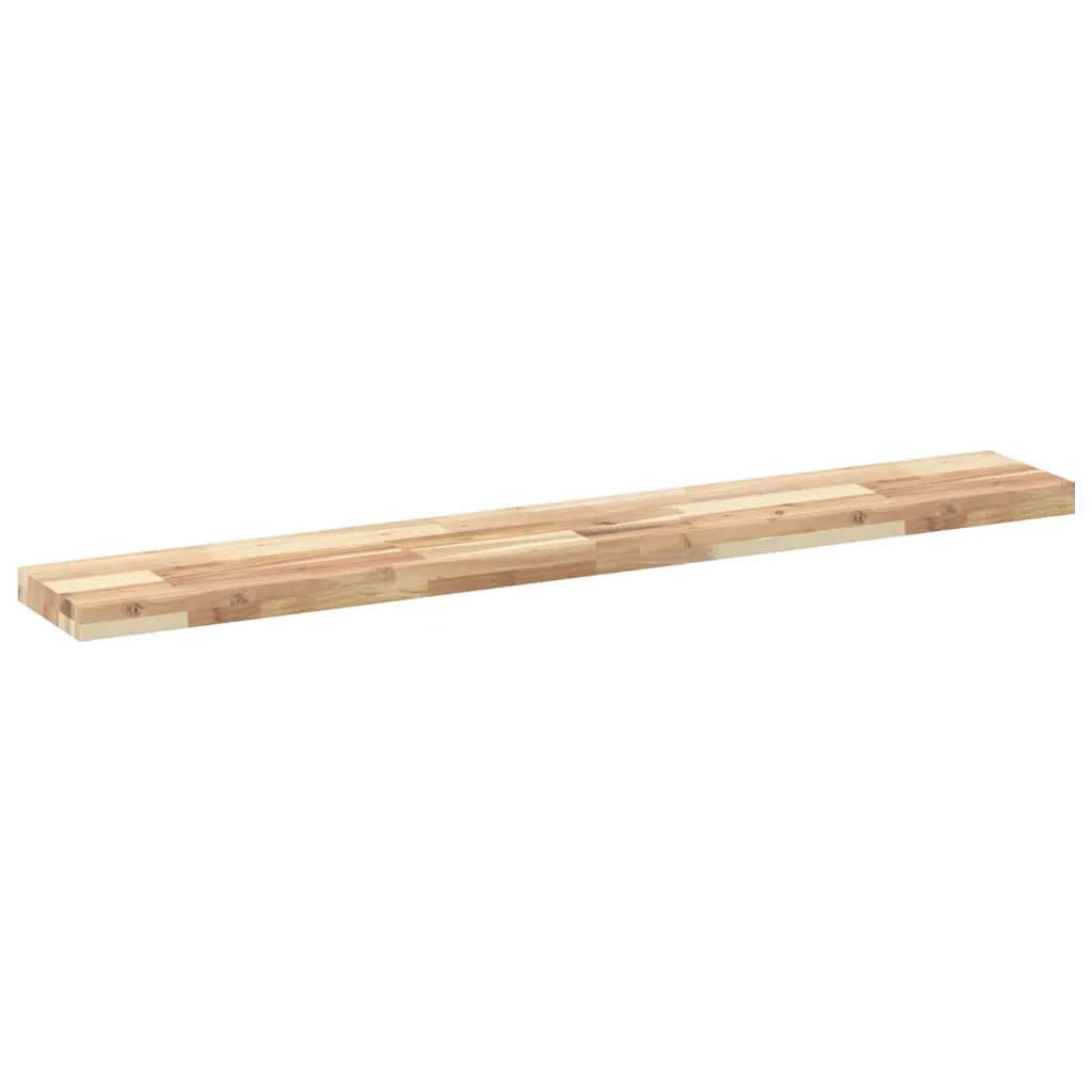 Floating Shelves 3 pcs 140x20x4 cm Untreated Solid Wood Acacia